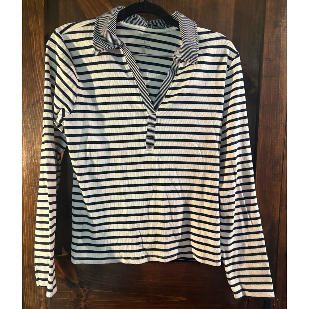 Sonoma long sleeve striped tee